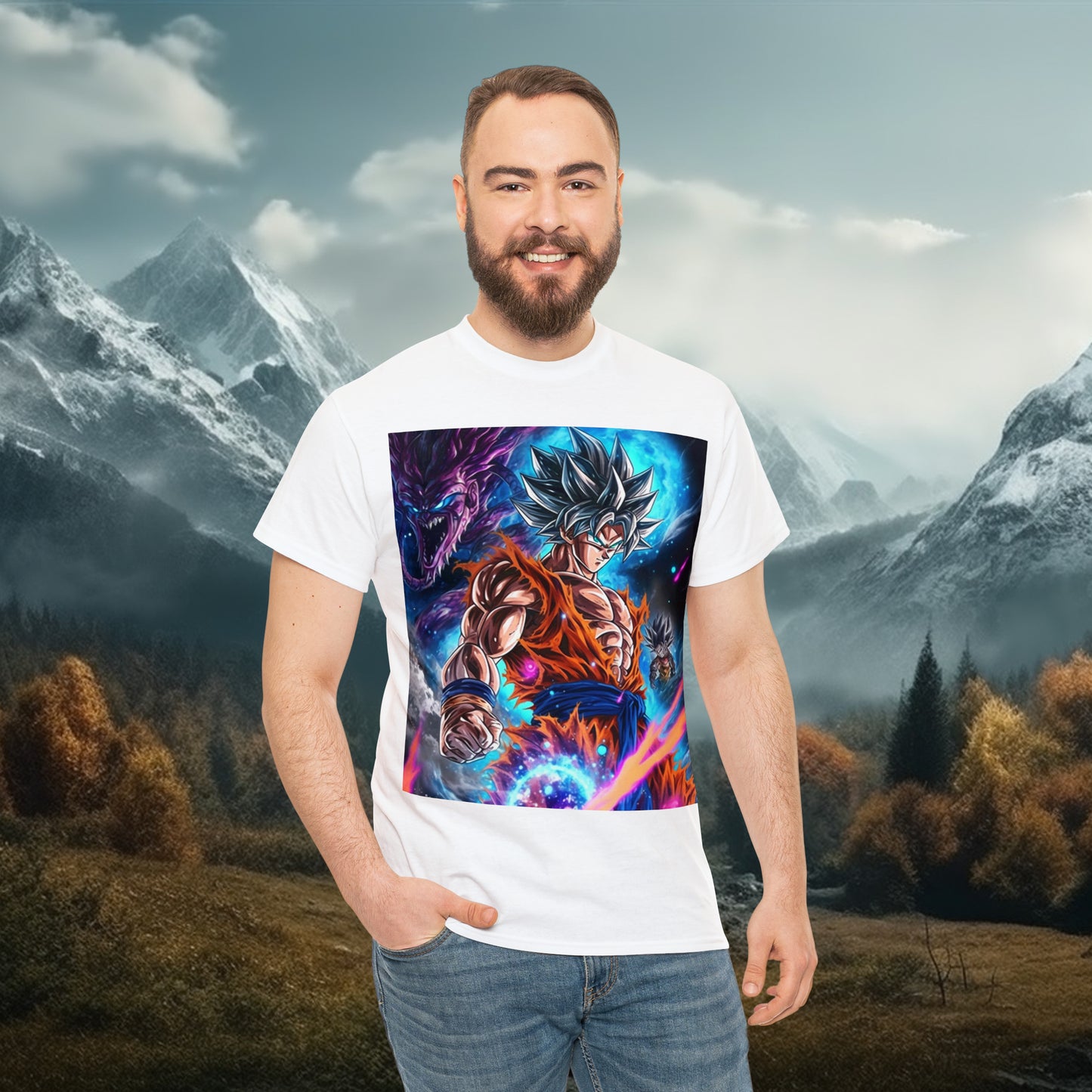 Anime Inspired Shirt {Unisex Heavy Cotton Tee} {Ai Generated} {EU}