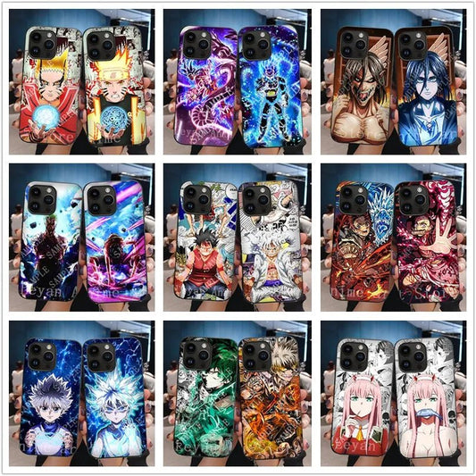 【8 Designs】Anime 3D Motion Phone Case for iPhone Full Protection Cover - GamingZoneGR