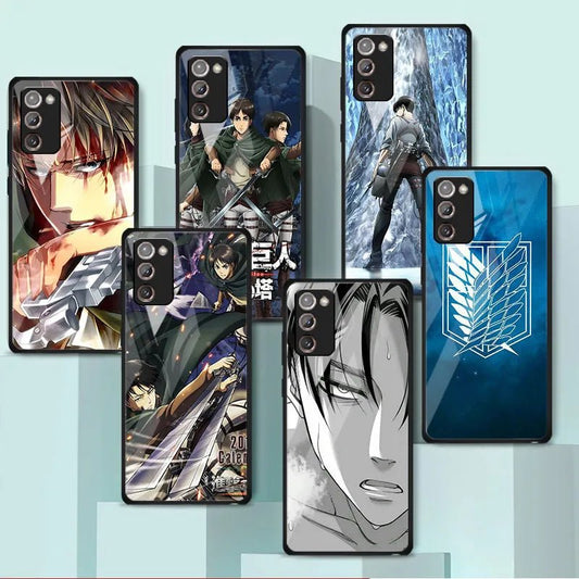 Attack On Anime Tempered Glass Case Funda for Samsung Galaxy Ultra Bumper - GamingZoneGR