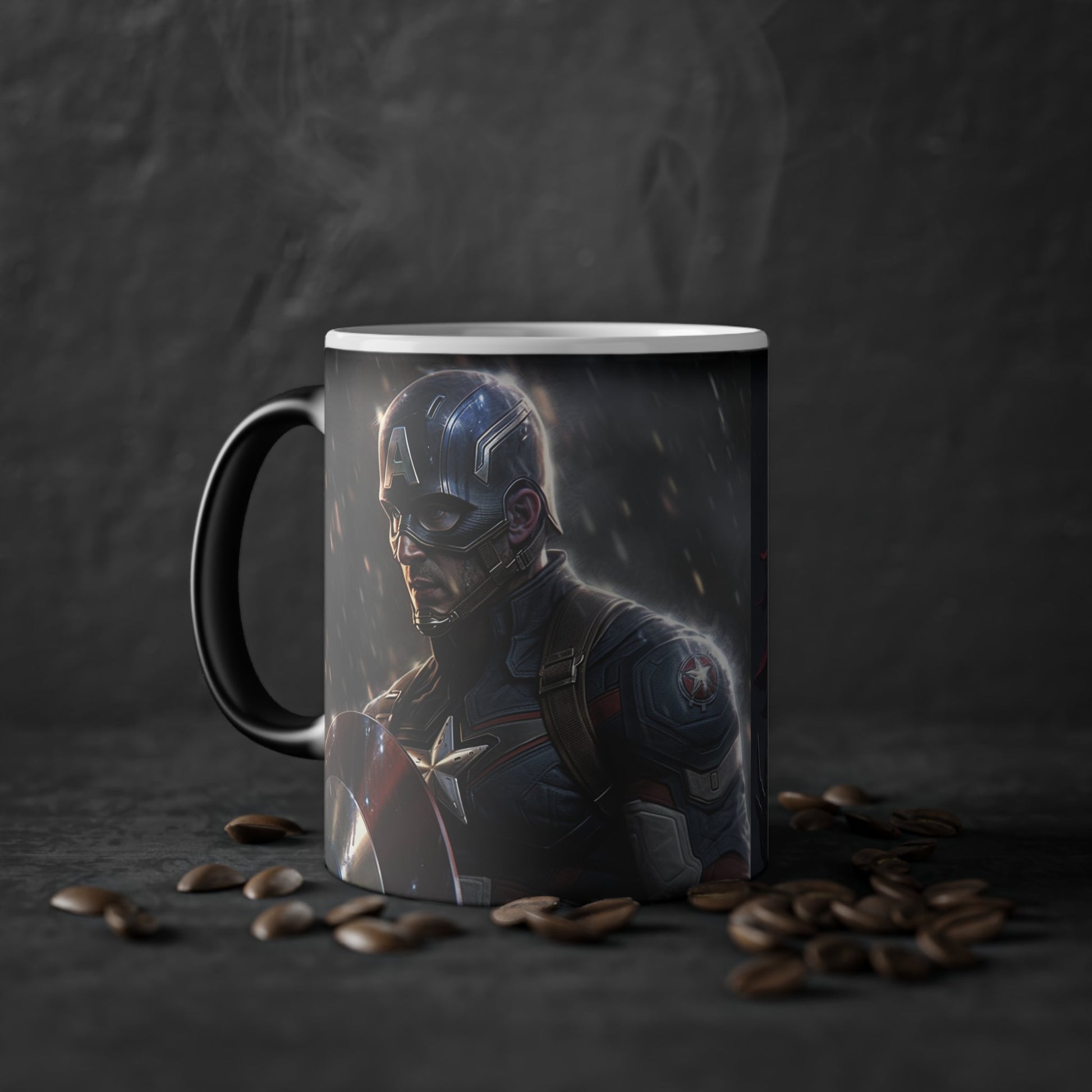 Civil War - Super Hero {Ai Generated} Magic Mug, 11oz {EU} - GamingZoneGR