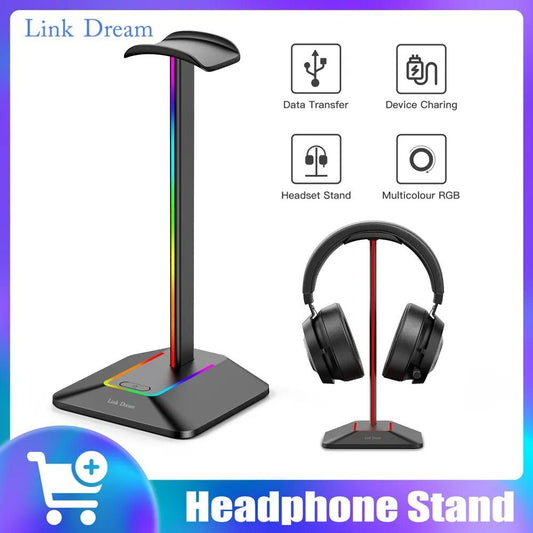 Link Dream RGB Lights Headphone Stand - GamingZoneGR