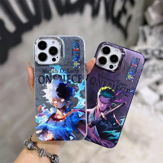 Pirate King Anime Electroplated Silver Phone Case For iPhone - GamingZoneGR