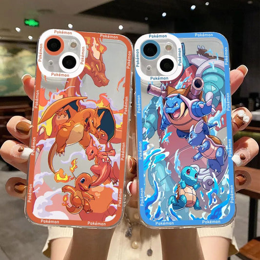 Pokémons Phone Case For iPhone Soft Silicone Transparent Cover - GamingZoneGR