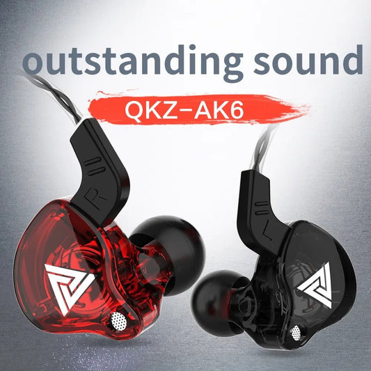 QKZ AK6 Copper Driver HiFi Wired Earphone - GamingZoneGR