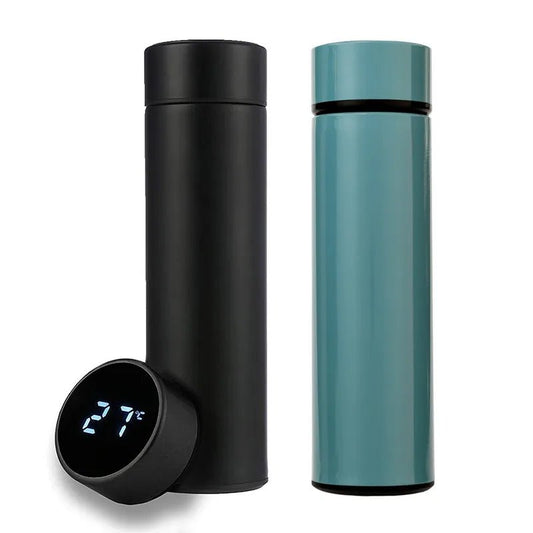 Stainless Steel Smart Water Bottle with LCD Temperature Display - GamingZoneGR